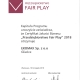 Dyplom - Fair Play 2018