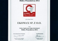 Lider Społecznej Odpowiedzialności - Dobry Pracodawca (2012)