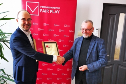 Wręczenie certyfikatu „Przedsiębiorstwo Fair Play”