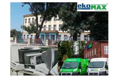 Zbiórka elektroodpadów na terenie ZSP nr 1 w Gliwicach